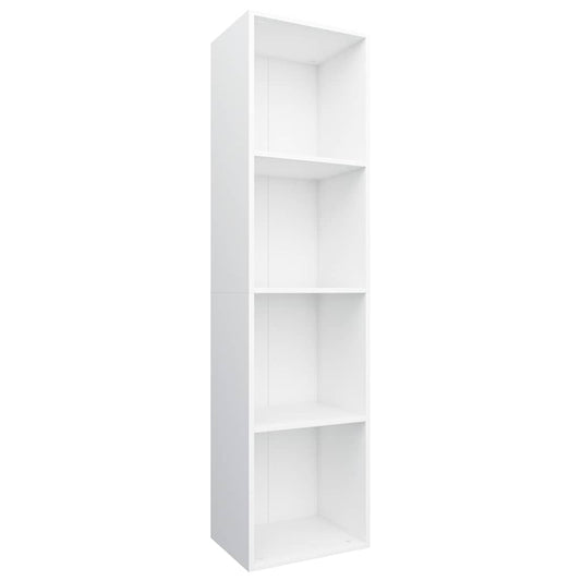 Book Cabinet | White | Engineered Wood | 36x30x143 cm | Book Cabinet