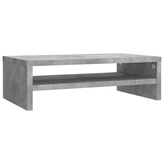 Monitor Stand | Concrete Grey | Engineered Wood | Small | Minimalistic