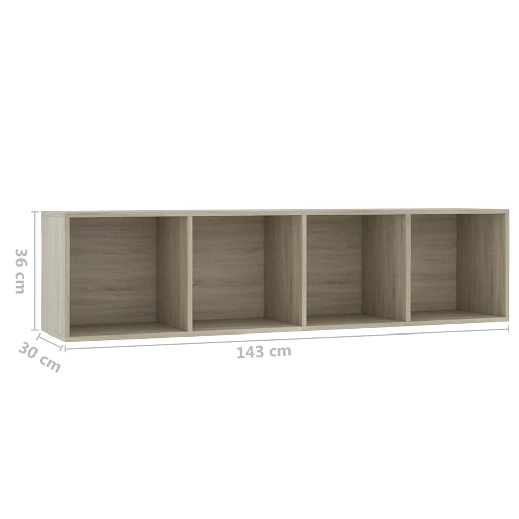 Book Cabinet | Sonoma oak | Engineered wood | Medium | Book Cabinet