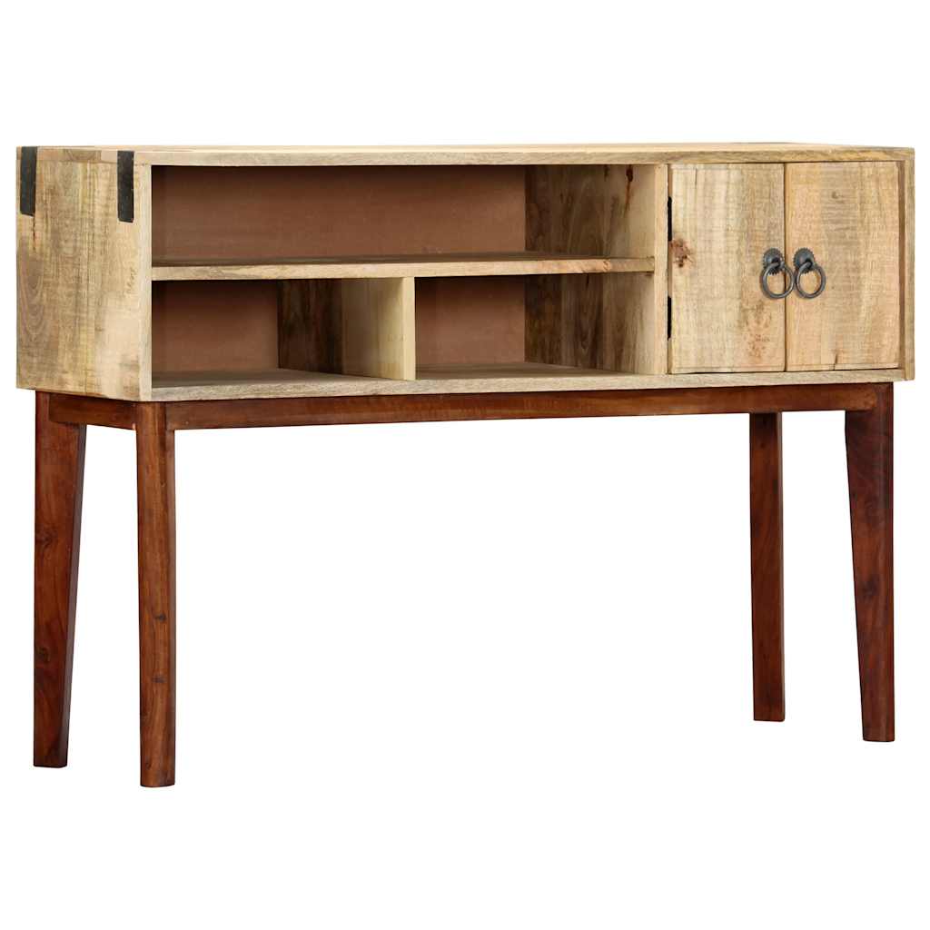 Console Table | Natural wood colour | Solid Rough Mango Wood | Medium