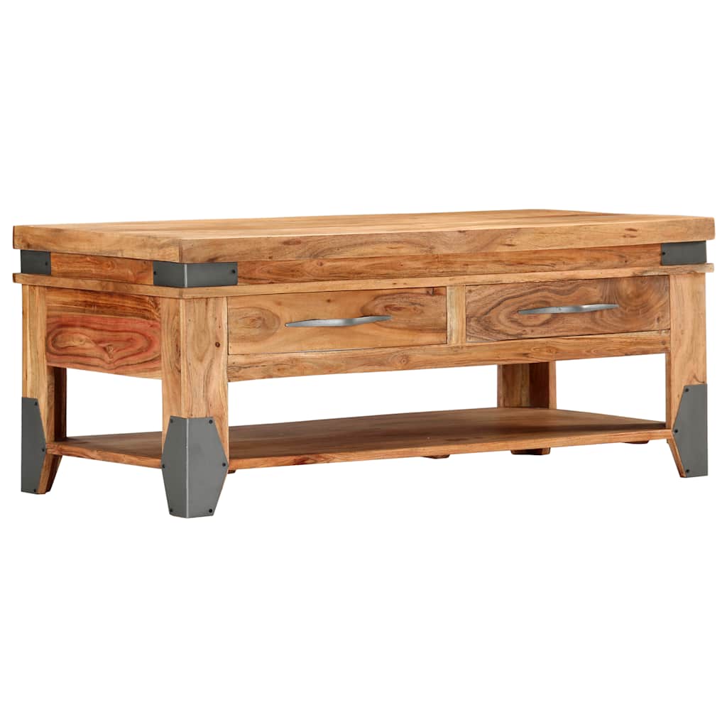 Coffee Table | Natural wood colour | Solid Acacia wood | 110x52x45 cm