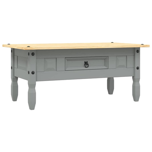 Coffee Table | Grey body and brown top | Solid pinewood