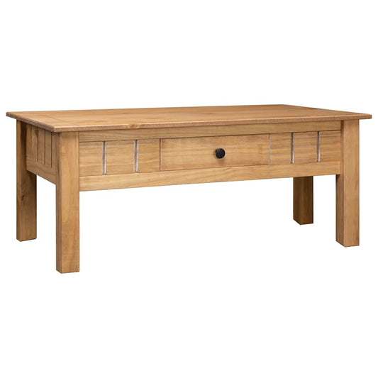 Coffee Table | Natural wood | Solid pine wood | Medium | Drawers