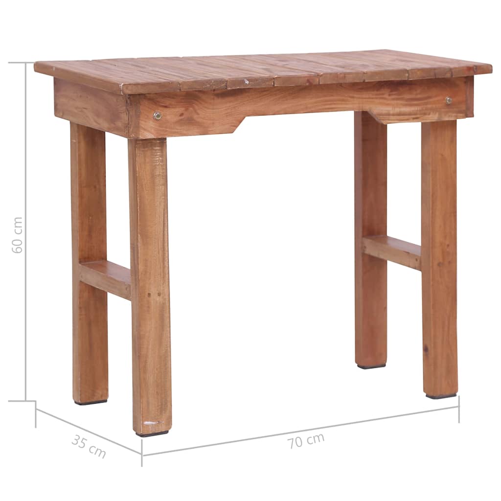 Side Table | Brown | Solid mahogany wood | Medium | Durable | End Table
