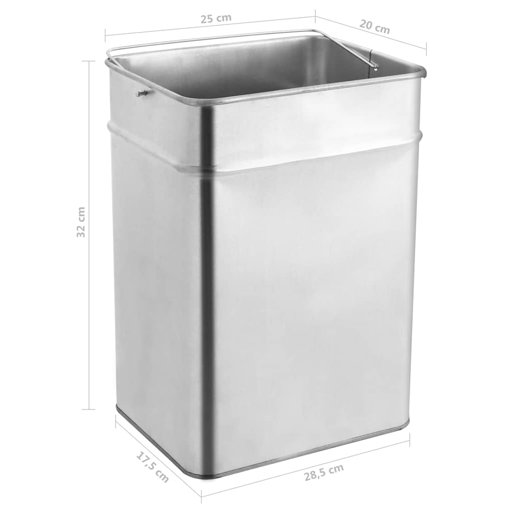 Ashtray Dustbin 45 L Stainless Steel