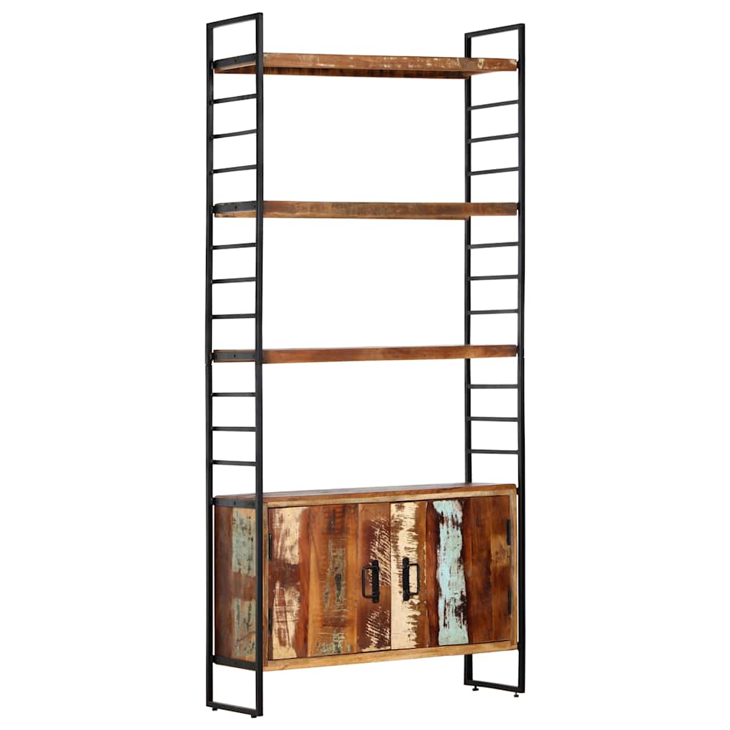 Bookcase | Multicoloured | Solid reclaimed wood | 80x30x180 cm | Bookcase