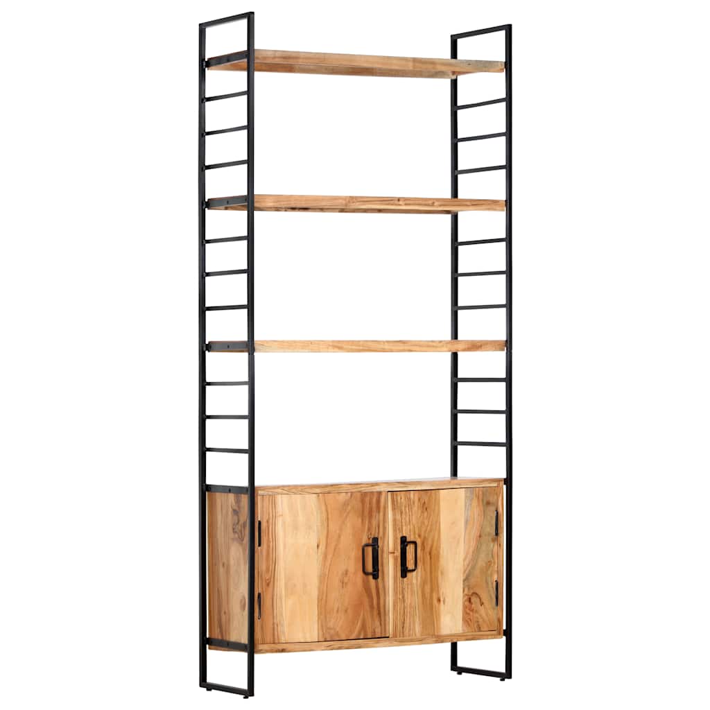 Bookcase | Natural wood and black
