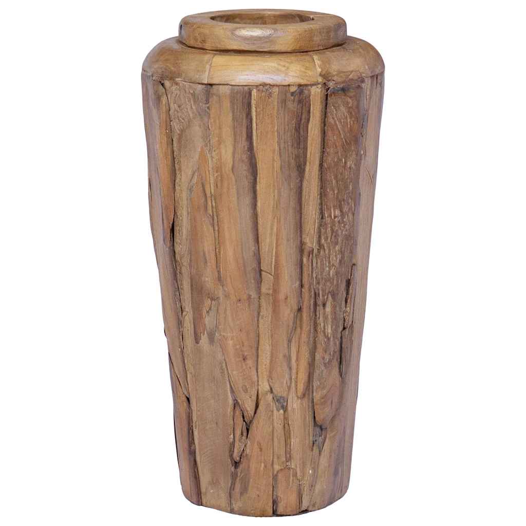 285210 vidaXL Decoration Vase 40x80 cm Solid Teak Wood