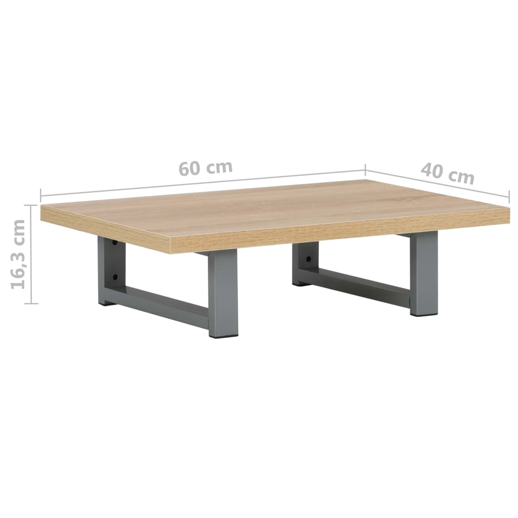 Bathroom Wall Shelf | Oak | Engineered wood | Standard