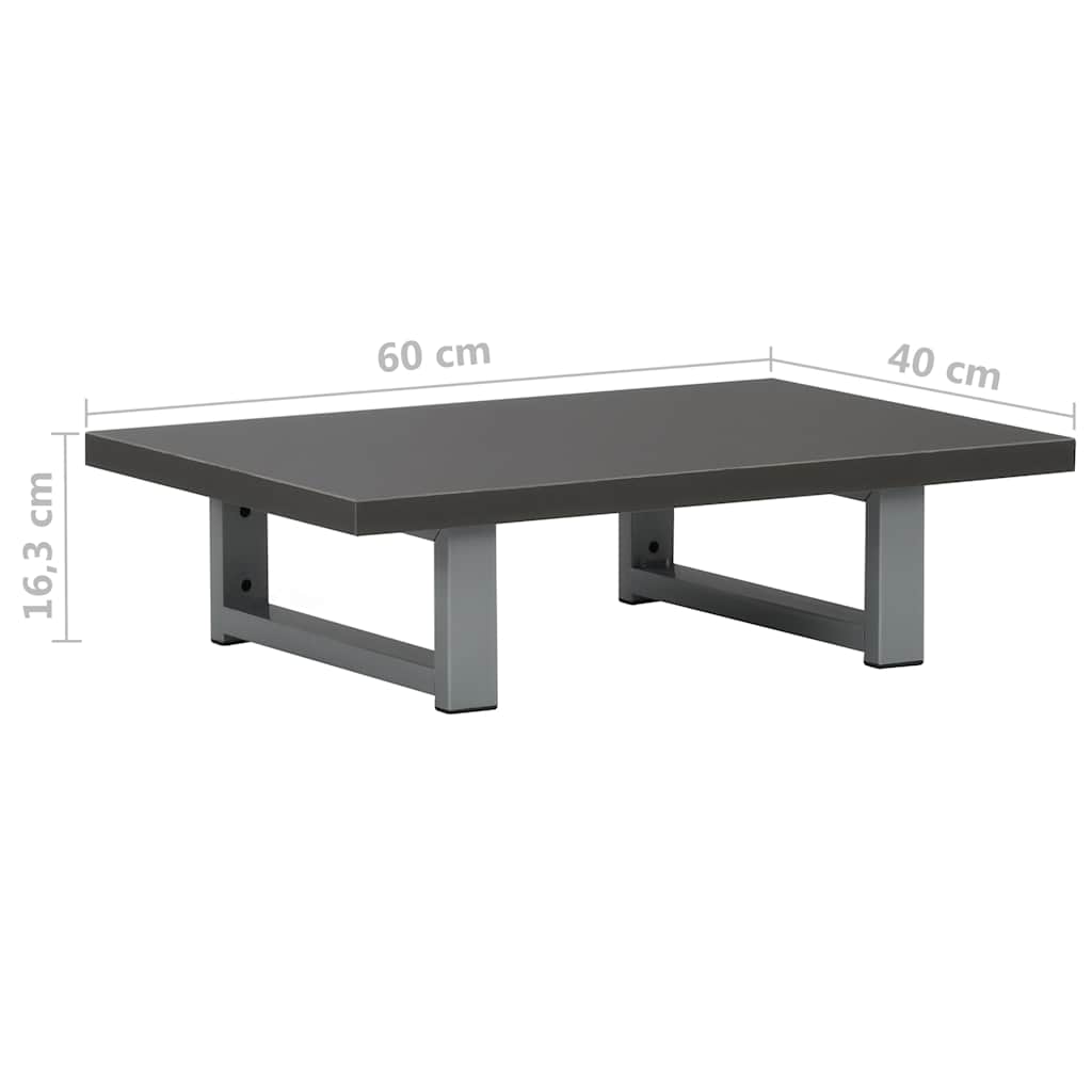 Bathroom Wall Shelf | Grey | Engineered wood | 60 cm x 40 cm x 16.3 cm