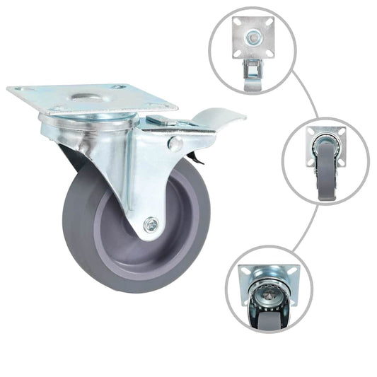 24 pcs Swivel Casters 75 mm