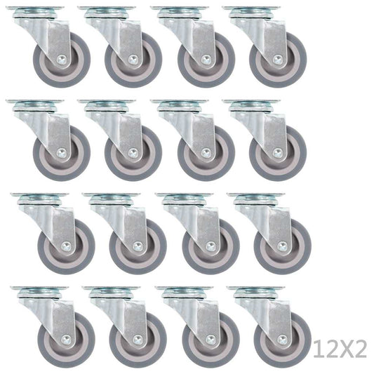 48 pcs Swivel Casters 50 mm