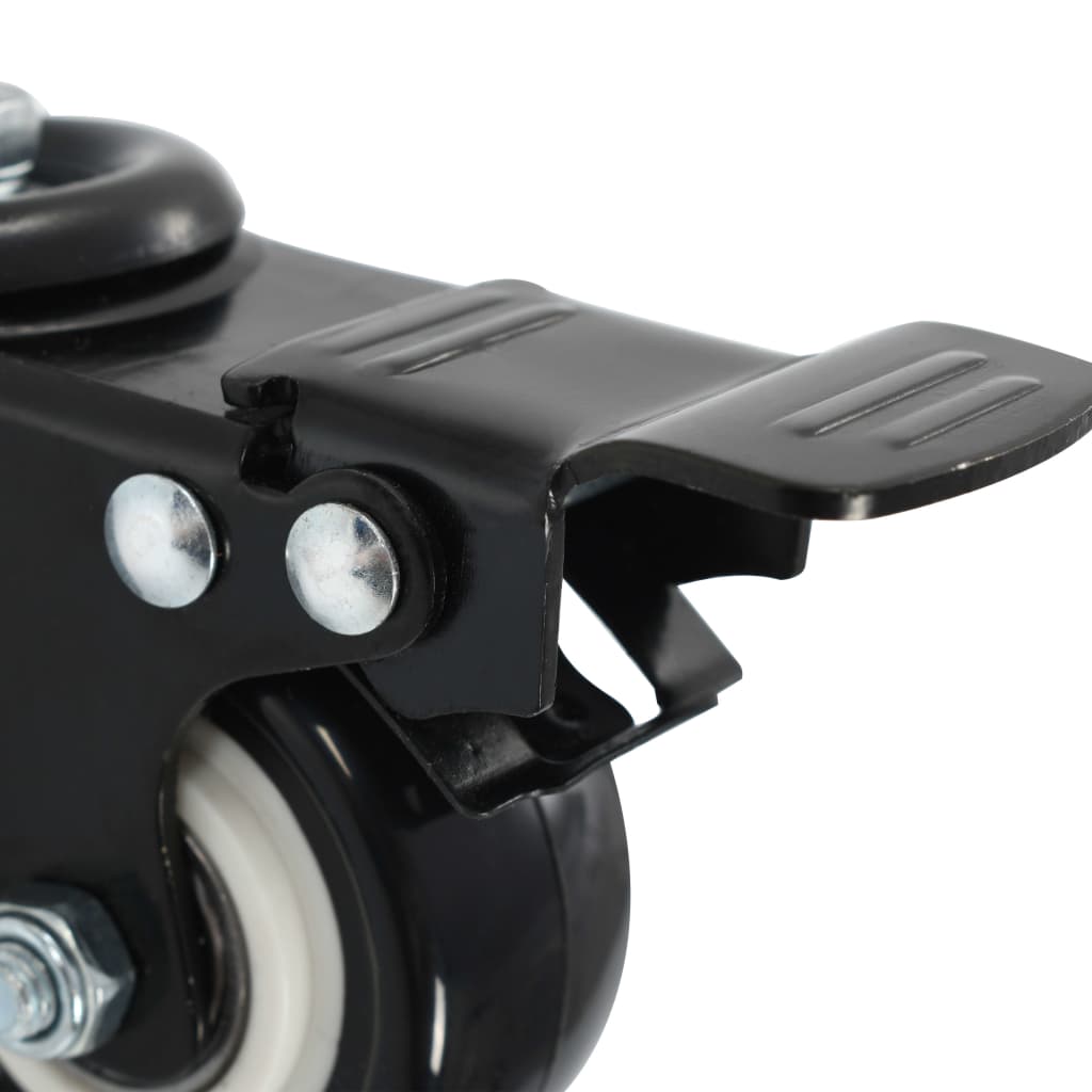 16 pcs Swivel Casters with Brakes 50 mm
