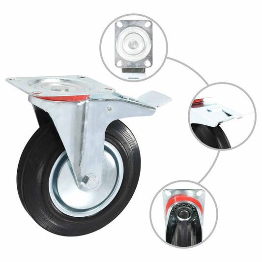 32 pcs Swivel Casters 200 mm