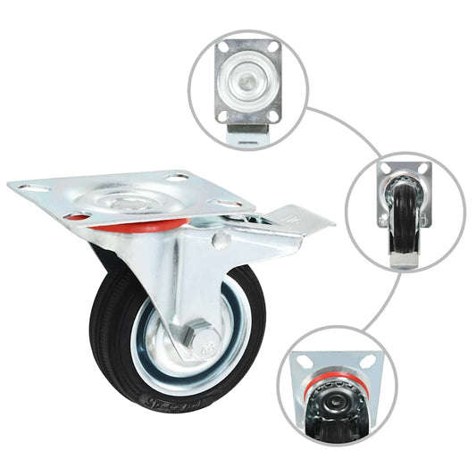 8 pcs Casters 75 mm