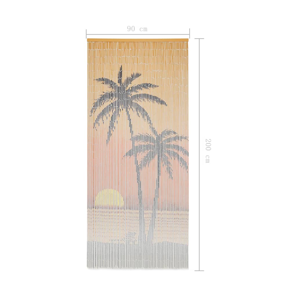 Insect Door Curtain Bamboo 35.4"x78.7