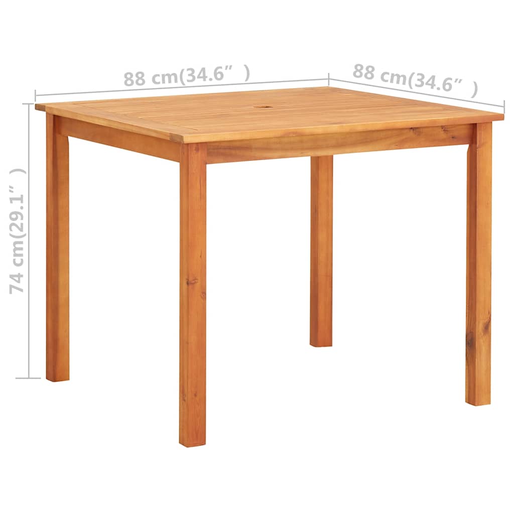 Dining Table | Natural Wood | Solid Acacia Wood | Medium | Durable