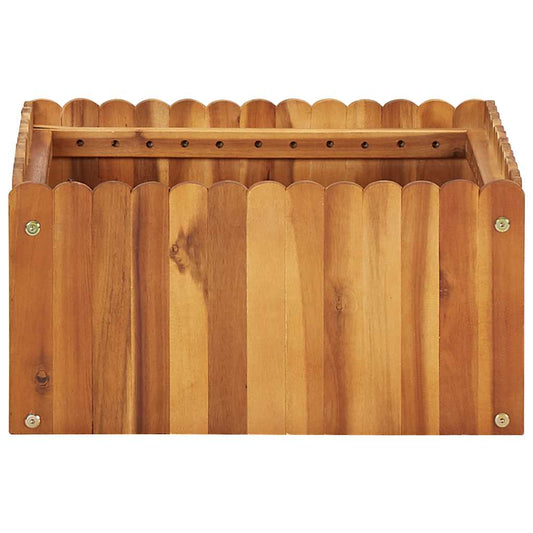 Raised Bed | Natural wood colour | Solid acacia wood | Medium