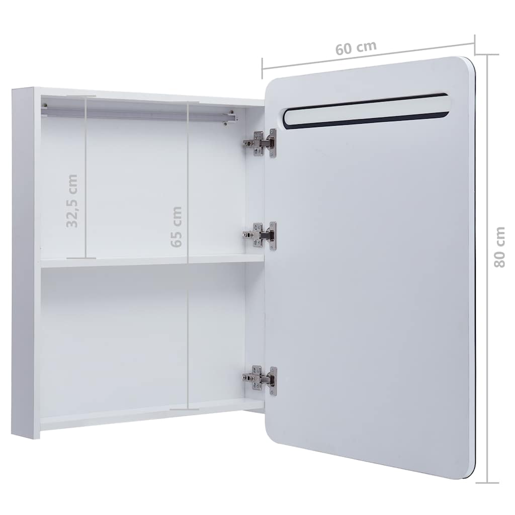 Bathroom Cabinet | White and silver