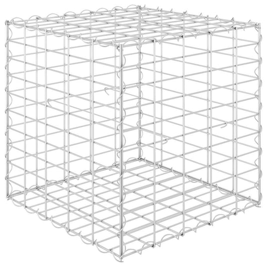 Gabion Raised Bed | Silver | Steel wire | 50x50x50 cm | Durable