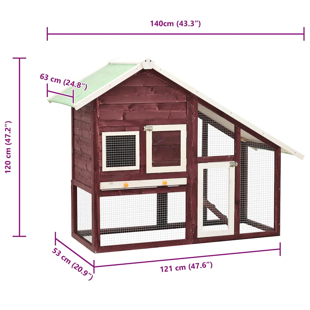 Rabbit Hutch | Mocha and white