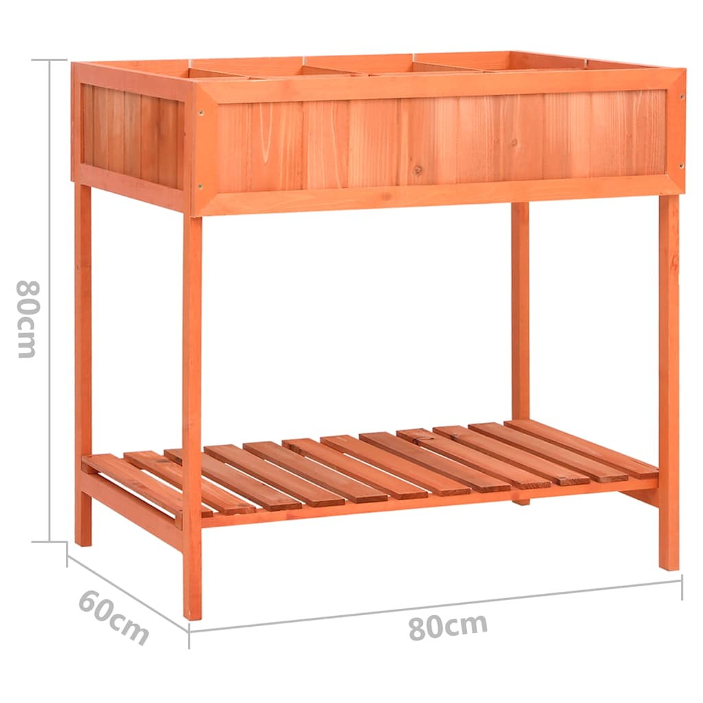 Herb Planter | Brown | Solid Firwood, Plywood | Medium | Herb Planter
