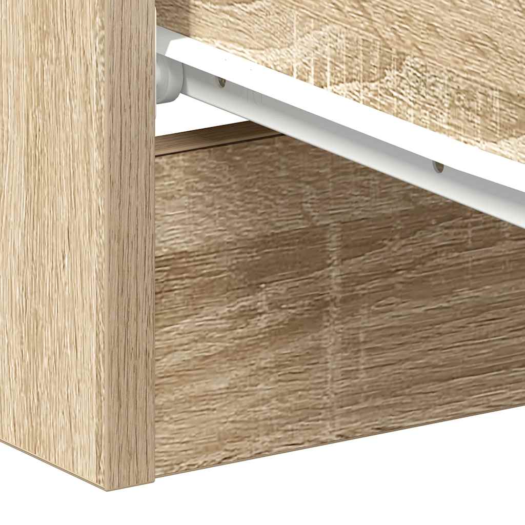 Bedside Cabinets 2 pcs Sonoma Oak 38x35x56 cm Engineered Wood