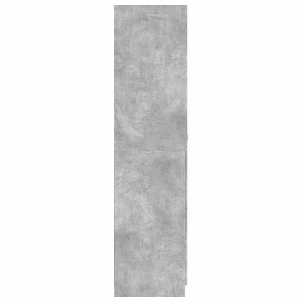 Wardrobe Concrete Grey 90x52x200 cm Engineered Wood