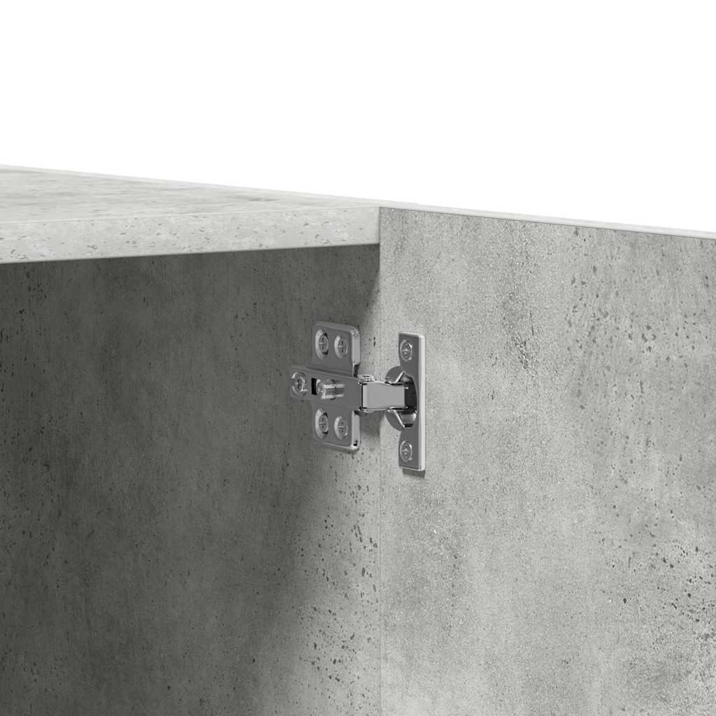 Wardrobe | Concrete Grey | Engineered Wood | Standard | Shelving