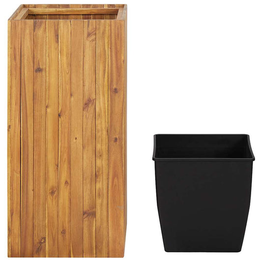 Raised Bed | Brown | Sturdy acacia wood | Large | Garden Planter | Square