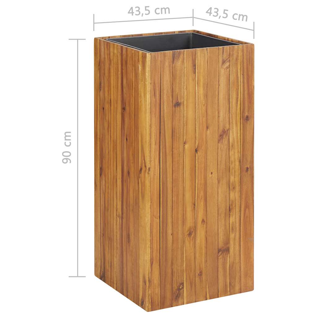 Raised Bed | Brown | Sturdy acacia wood | Large | Garden Planter | Square