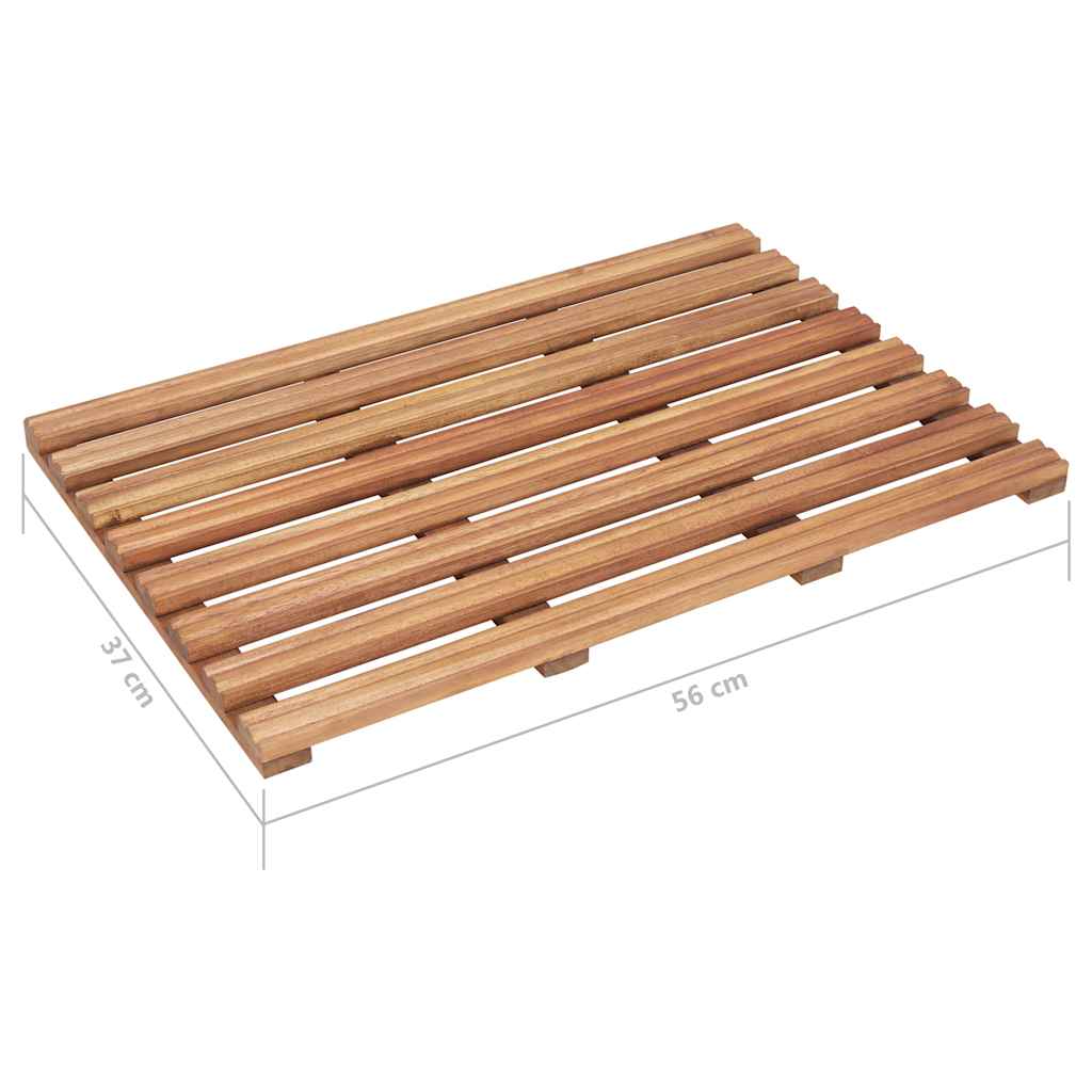 Bath Mat | Set of 2 | Natural Acacia | Solid acacia wood | 56x37cm
