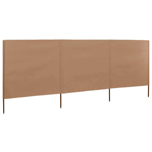 Wind Screen | Taupe | Non-woven fabric (100% polyester), wood