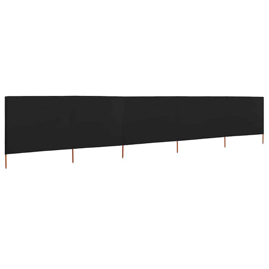 Wind Screen | Black | Non-woven fabric, Wood | 600x160 cm | Foldable