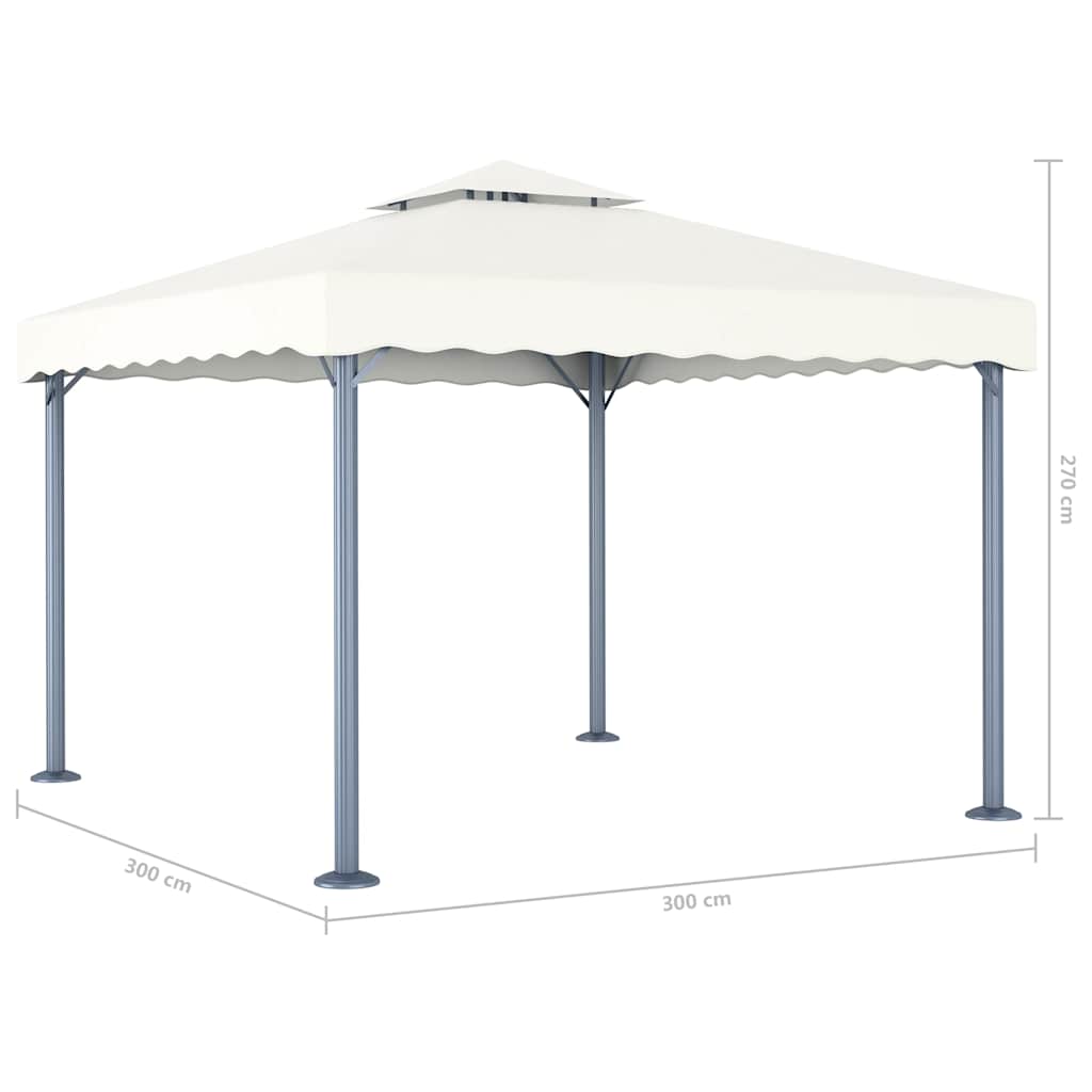 Gazebo | Cream | Aluminium | 300x300 cm | UV-resistant materials | Gazebo
