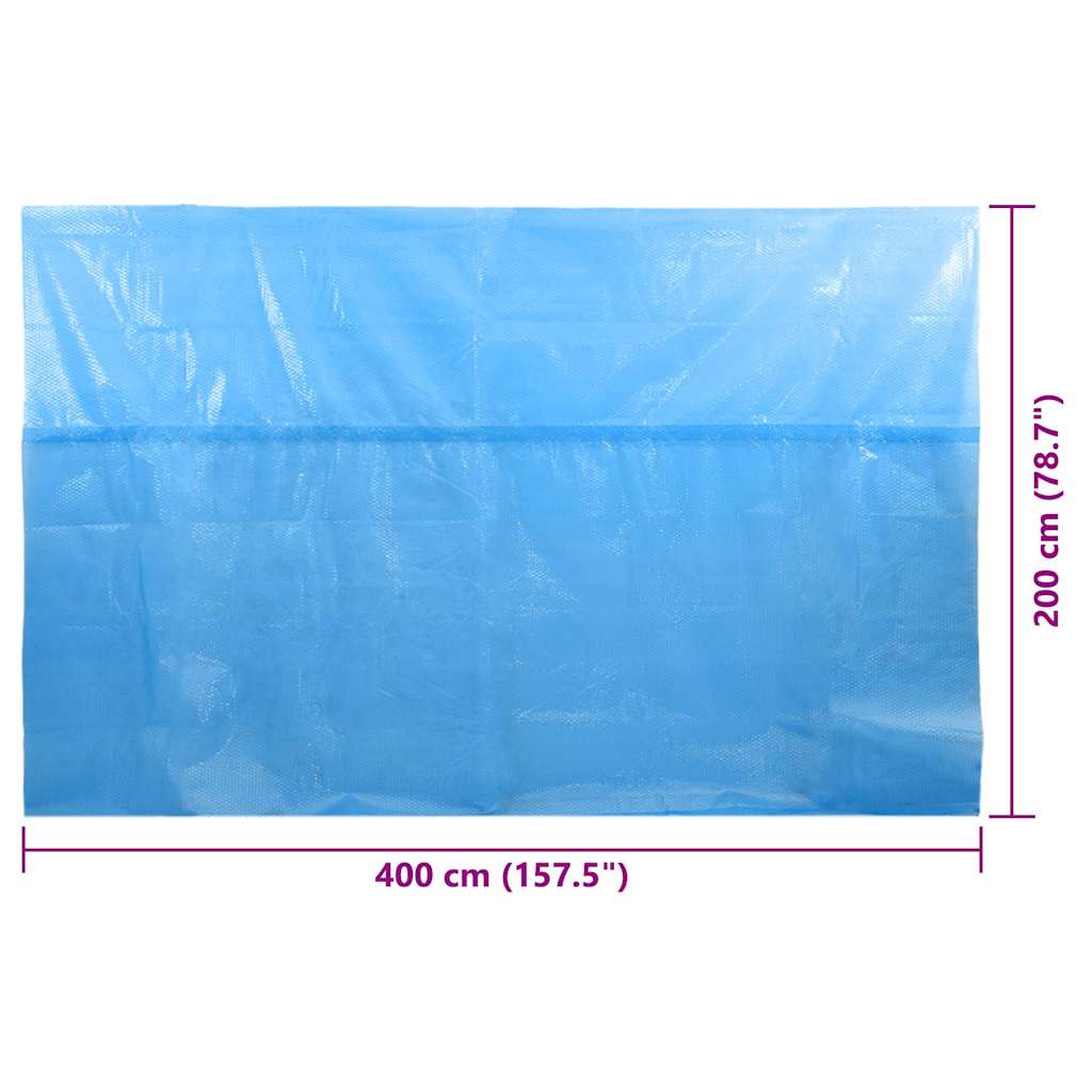 Pool Cover | Blue | Polyethylene | 400 x 200 cm | Durable | Pool Cover