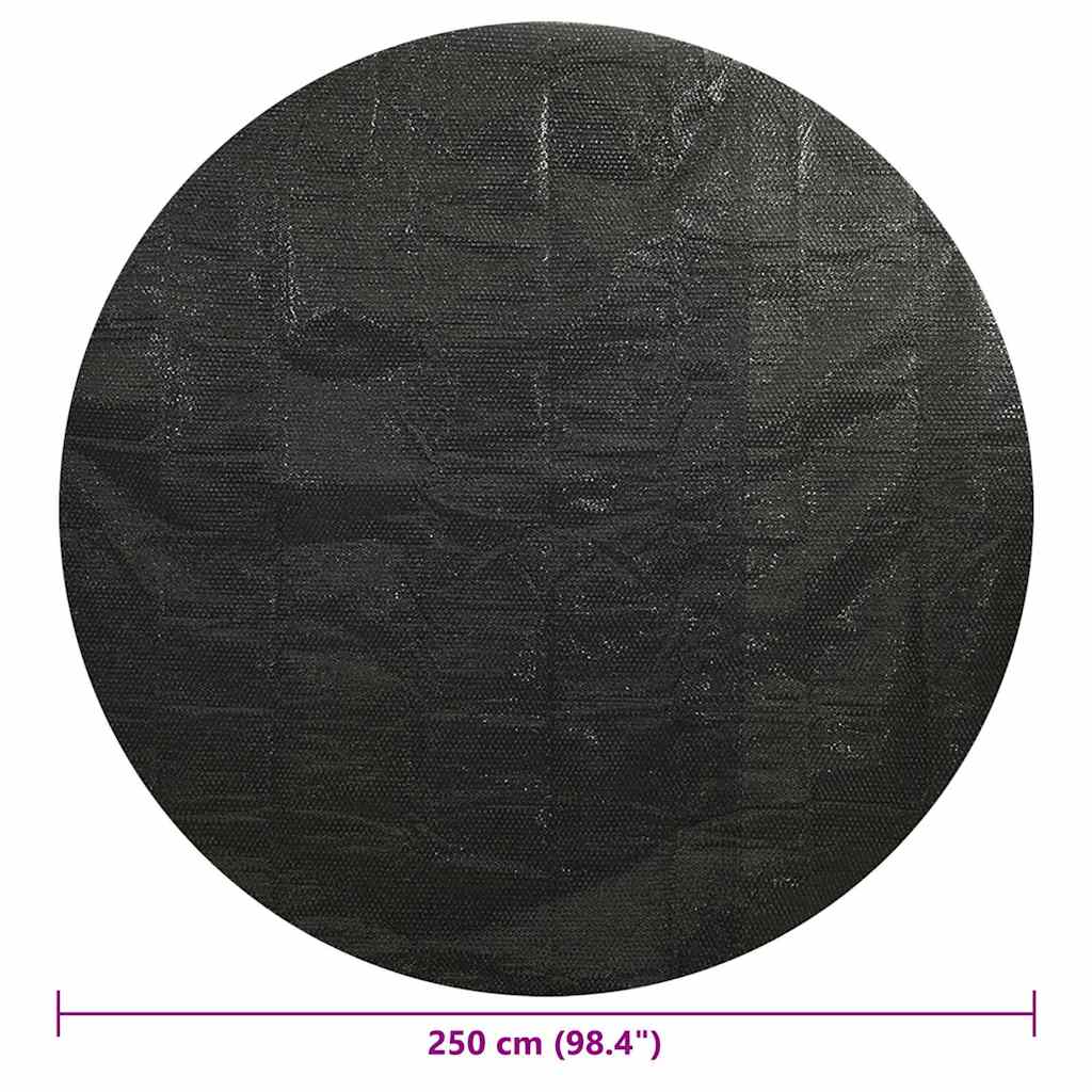 92153 vidaXL Pool Cover Black 250 cm PE