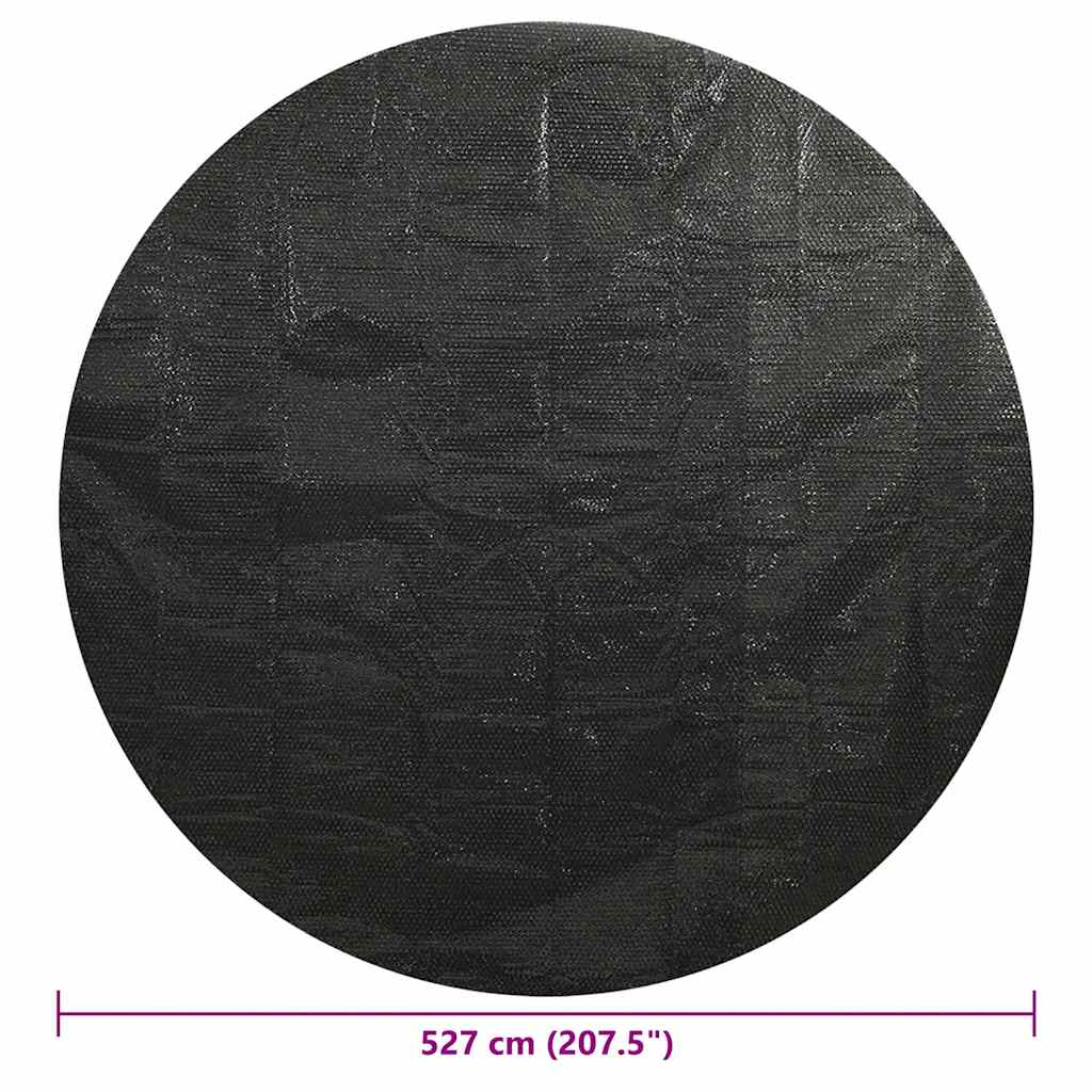 92160 vidaXL Pool Cover Black 527 cm PE