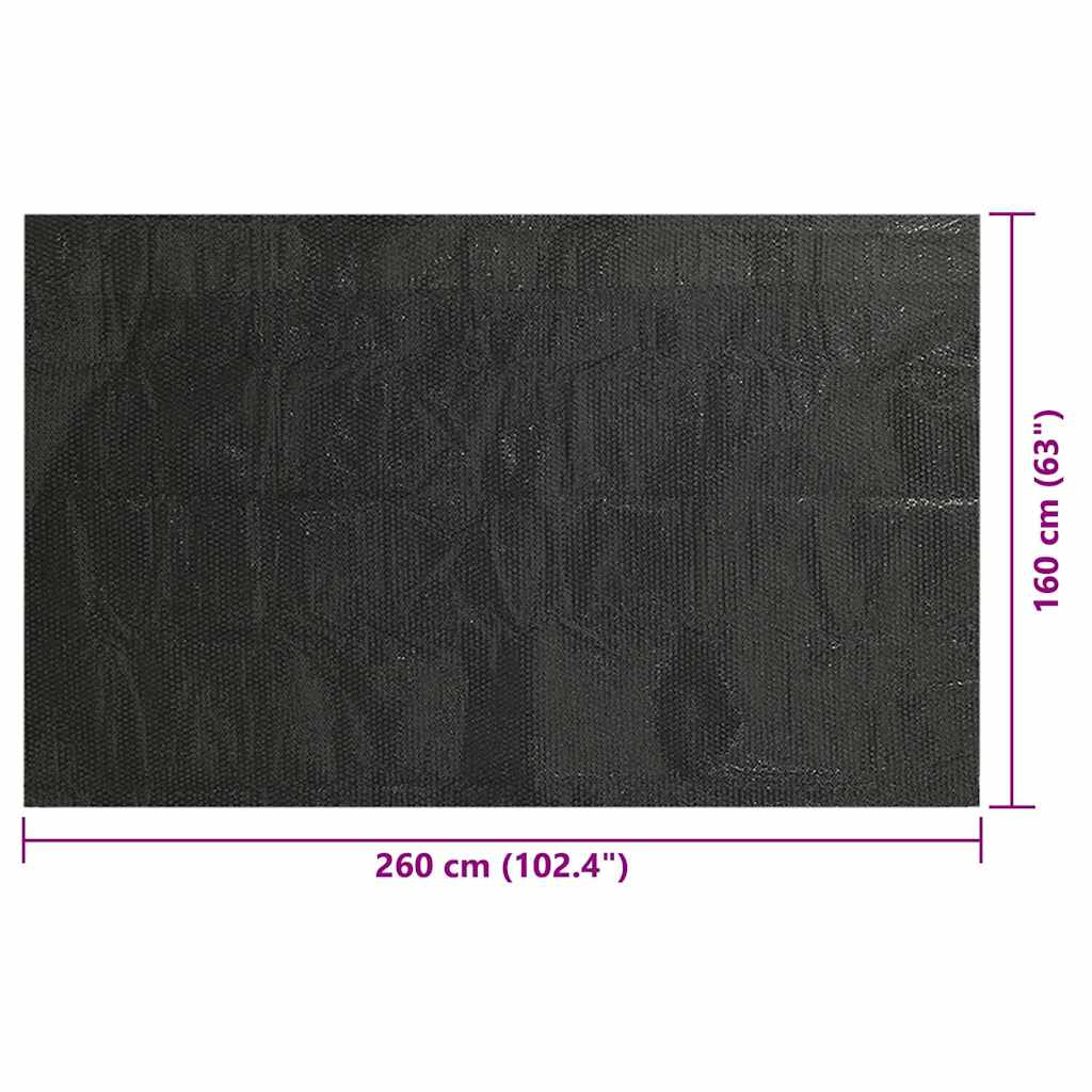Pool Cover | Black | Polyethylene | 260 x 160 cm | Waterproof materials