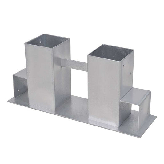 Firewood Stacking Aids 8 pcs Steel Silver
