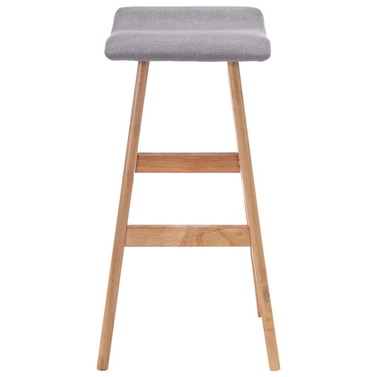 Bar Stool Light Grey Fabric