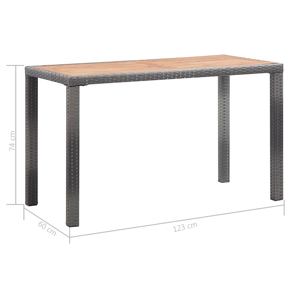 Outdoor Table | Anthracite and brown