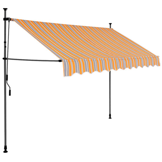 Retractable Awning | Yellow and Blue