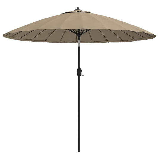 Garden Parasol with Aluminium Pole 250 cm Taupe
