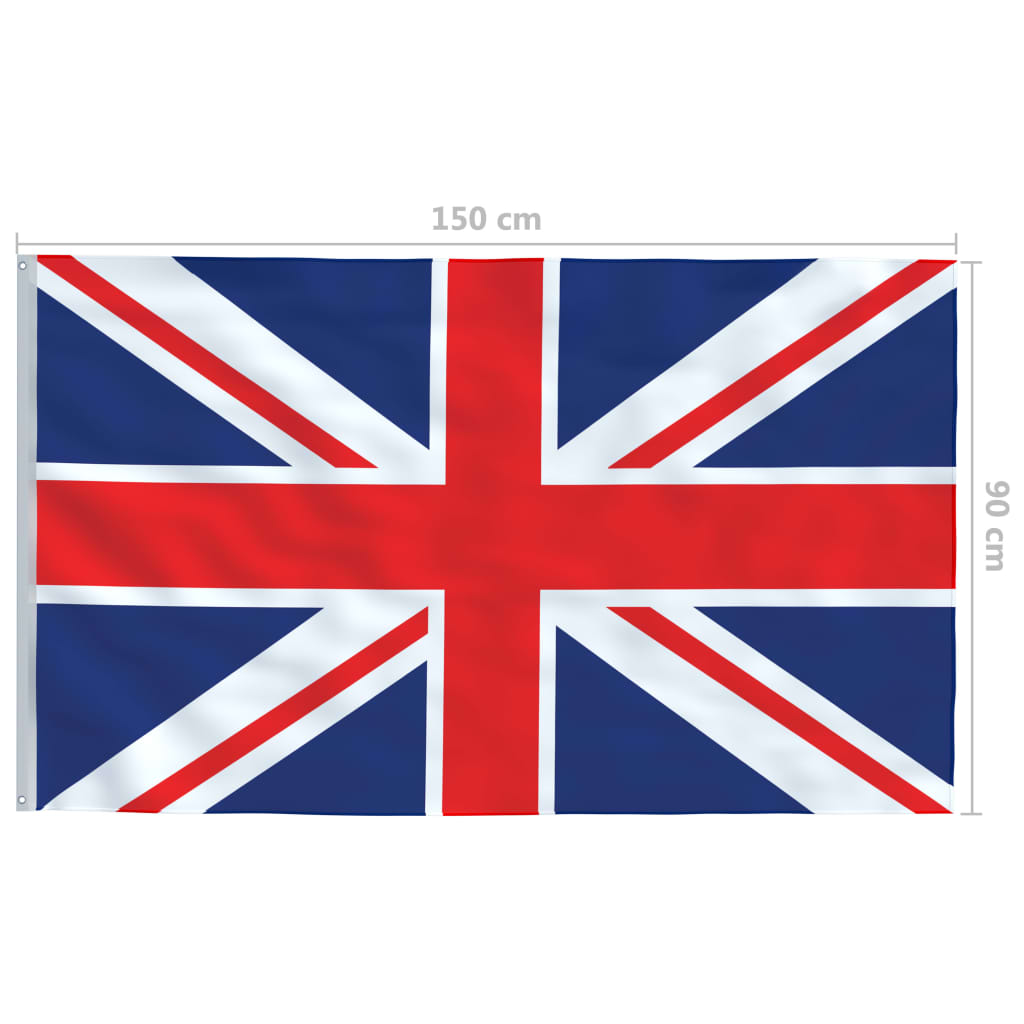 UK Flag | Multicolour | 68D 100% polyester | 90 x 150 cm | Tough | Flag