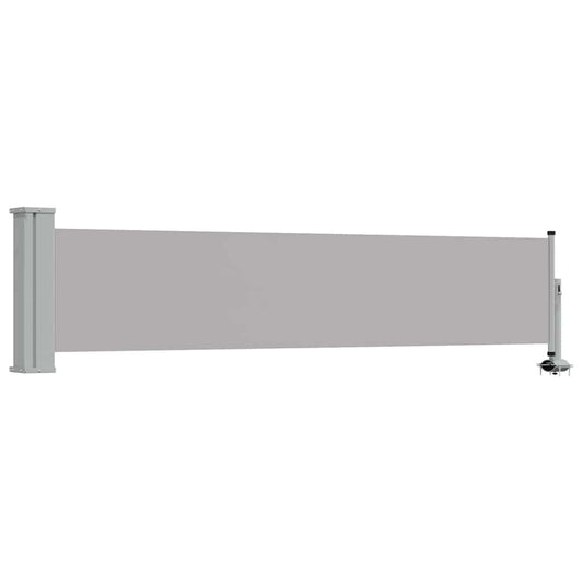 Patio Retractable Side Awning 60x300 cm Grey
