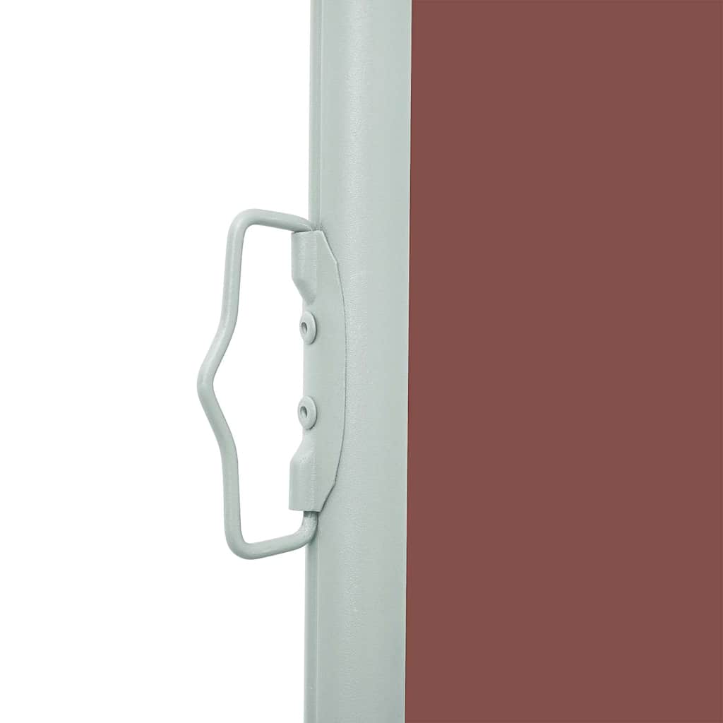 Patio Retractable Side Awning 100x514 cm Brown