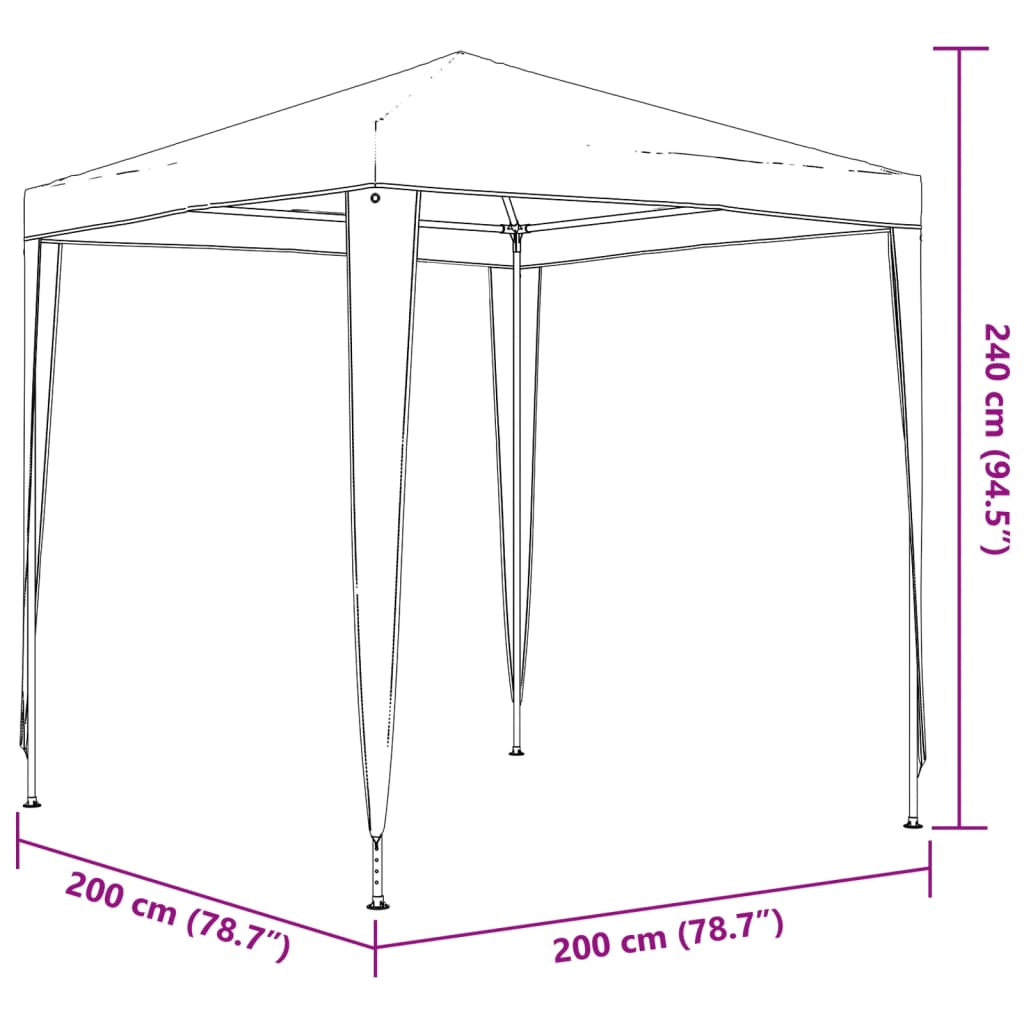 Party Tent 6.6'x6.6'White
