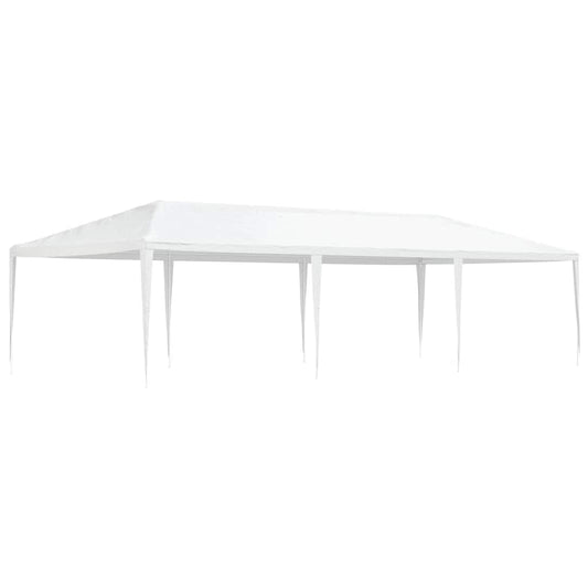 Party Tent | White | Polyethylene roof, Iron frame | Large | Durable