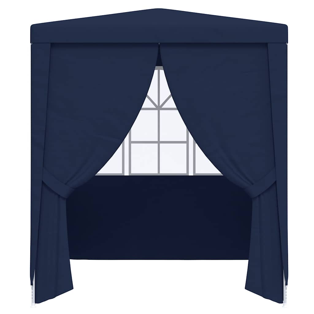 Professional Party Tent with Side Walls 2x2 m Blue 90 g/m²